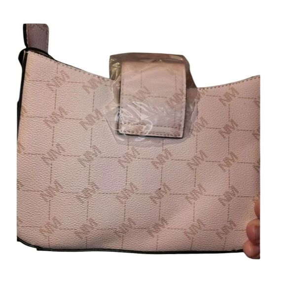 BLUSH PINK LOGO BAG BY NICOLE MILLER - Picture 3 of 3
